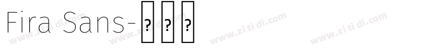 Fira Sans字体转换